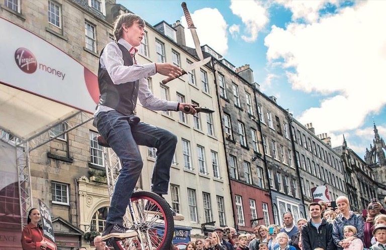 hire a unicyclist