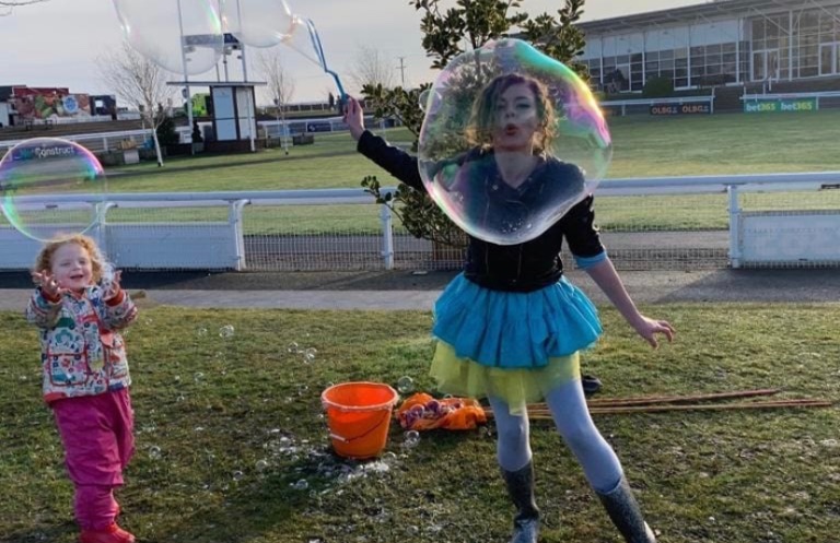 hire a Bubble Performer