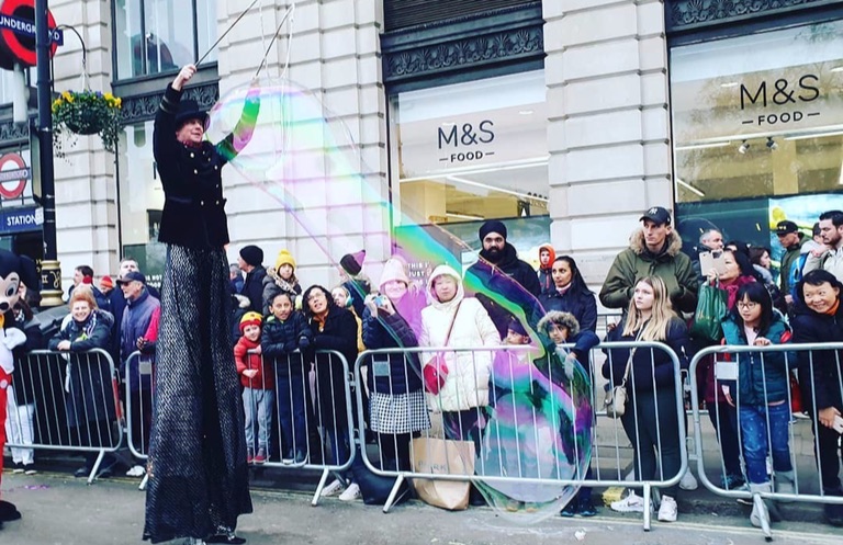 hire a Bubble Performer
