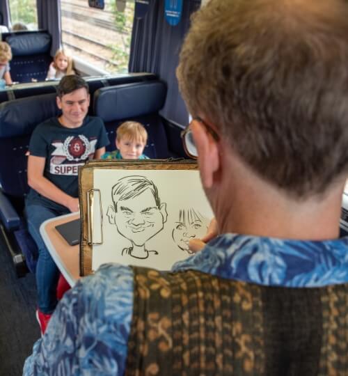 Train Caricature