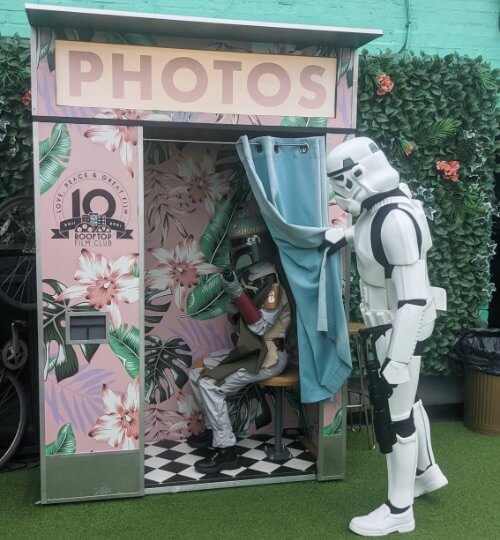 roof top cinema photo booth