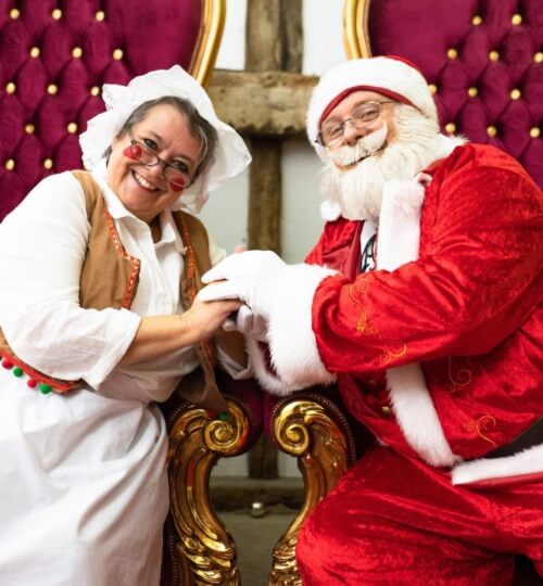 Santa and elves