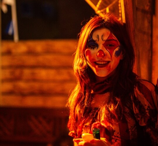 halloween fire performers