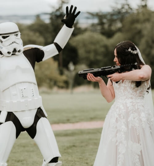 Star Wars themed wedding entertainment