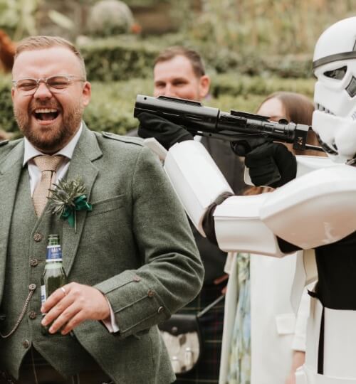 Star Wars themed wedding entertainment